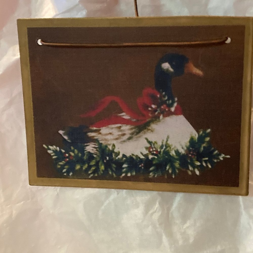 OLD FASHION CHRISTMAS DUCK HANGER WITH BELL PRETTY